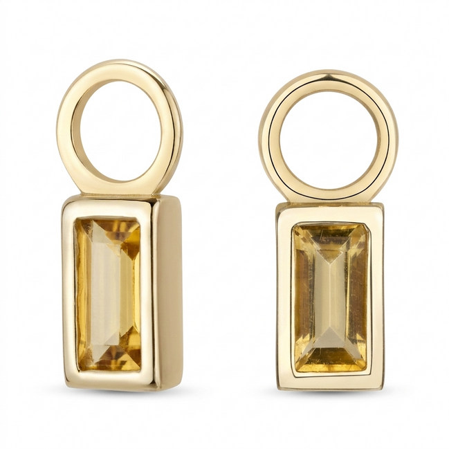 Ever Citrine Earring Charm Pair