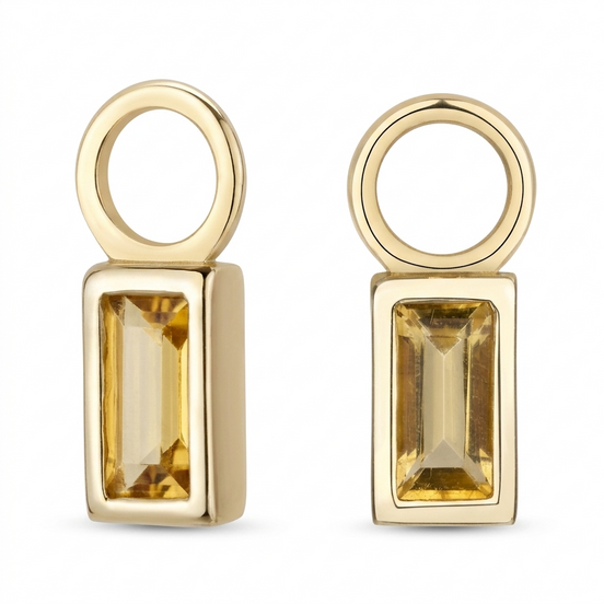 Ever Citrine Earring Charm Pair
