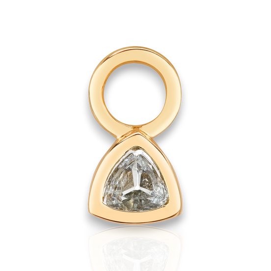Ever 14k Gold Blue Topaz Earring Charm