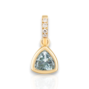 Maxi Gold Blue Topaz Charm