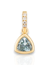 Maxi 14k Gold Blue Topaz Charm