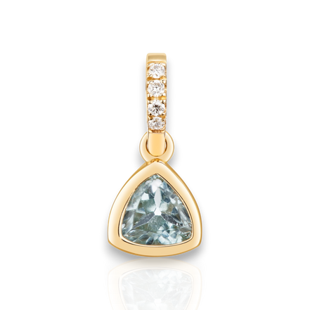 Maxi 14k Gold Blue Topaz Charm