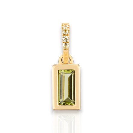 Maxi 14k Gold Peridot Charm