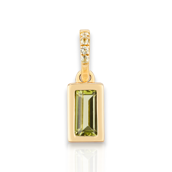 Maxi 14k Gold Peridot Charm