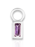 Ever Sterling Silver Amethyst Earring Charm
