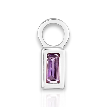 Ever Sterling Silver Amethyst Earring Charm