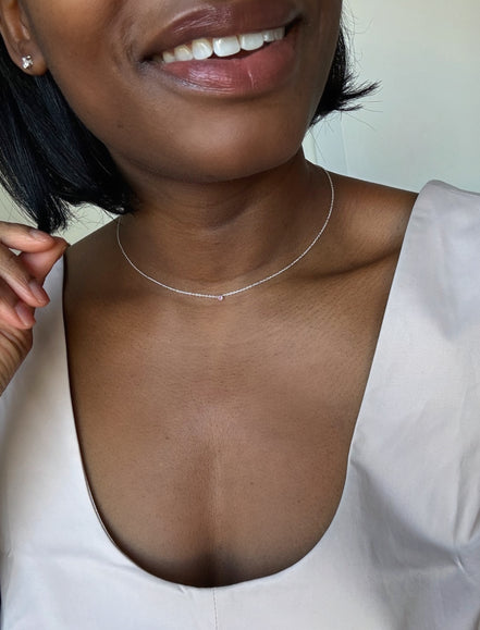 Sample Sale: Rhodolite Vi Necklace