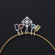 Maxi Gold Blue Topaz Charm