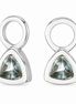 Ever Silver Blue Topaz Earring Charm Pair